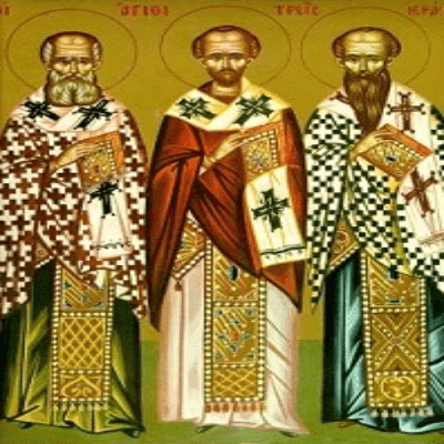 12 лютого 2016 року ми споминаємо трьох святих християнської церкви- Василія Великого,  Григорія Богослова та Івана Золотоустого.